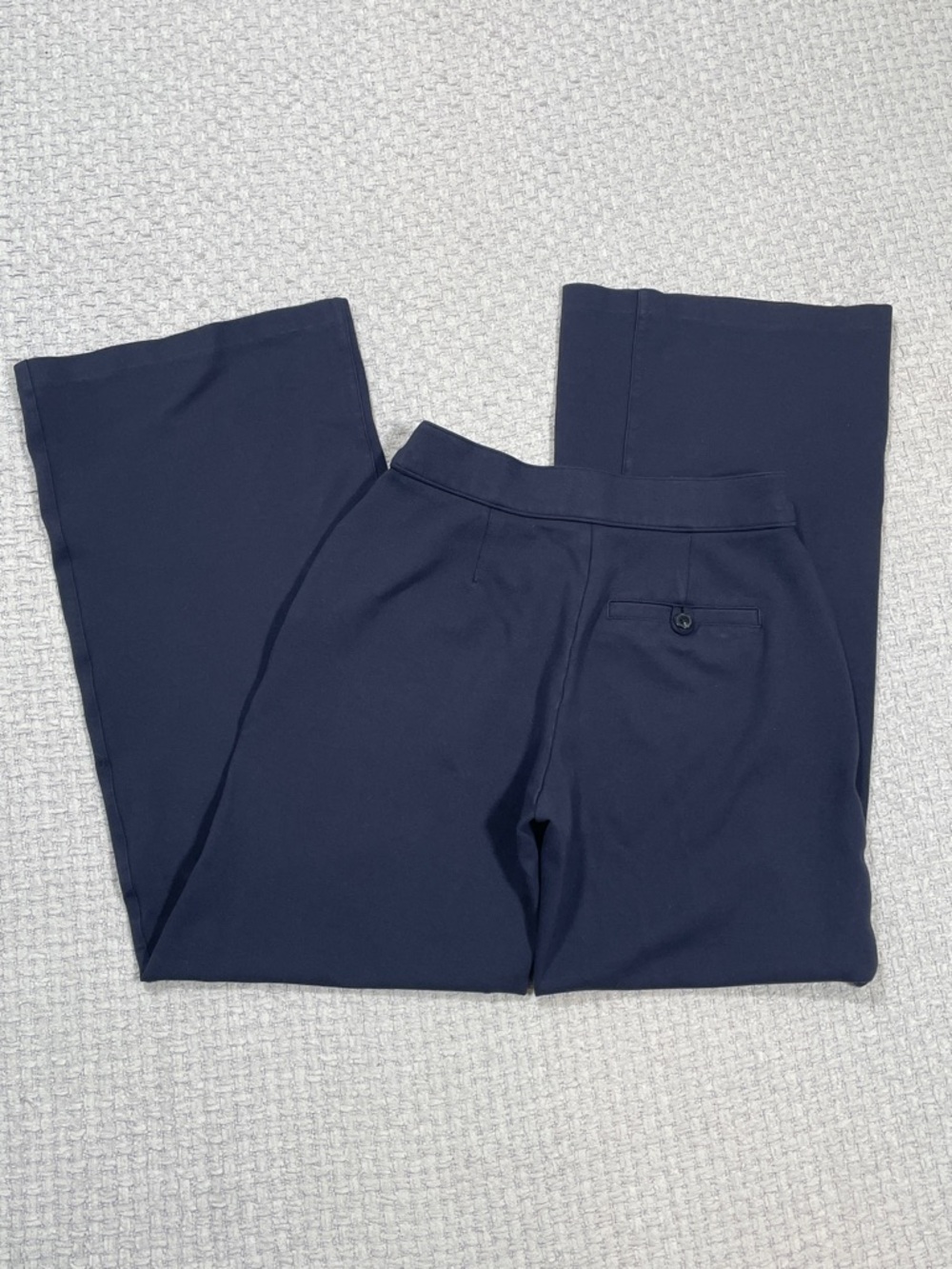 Spanx Pull On Navy Blue Wide Leg Pants Tummy Control 20385R Size Small